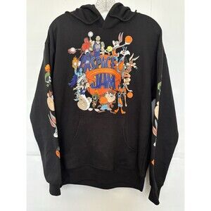 Space Jam A New Legacy Black Hoodie Sweatshirt Size Medium includes an old DVD